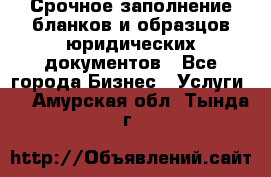 Срочное заполнение бланков и образцов юридических документов - Все города Бизнес » Услуги   . Амурская обл.,Тында г.